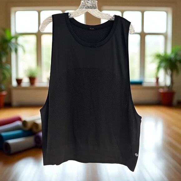 Lululemon Breeze By Muscle Tank – Black – Size Large - Picture 1 of 7